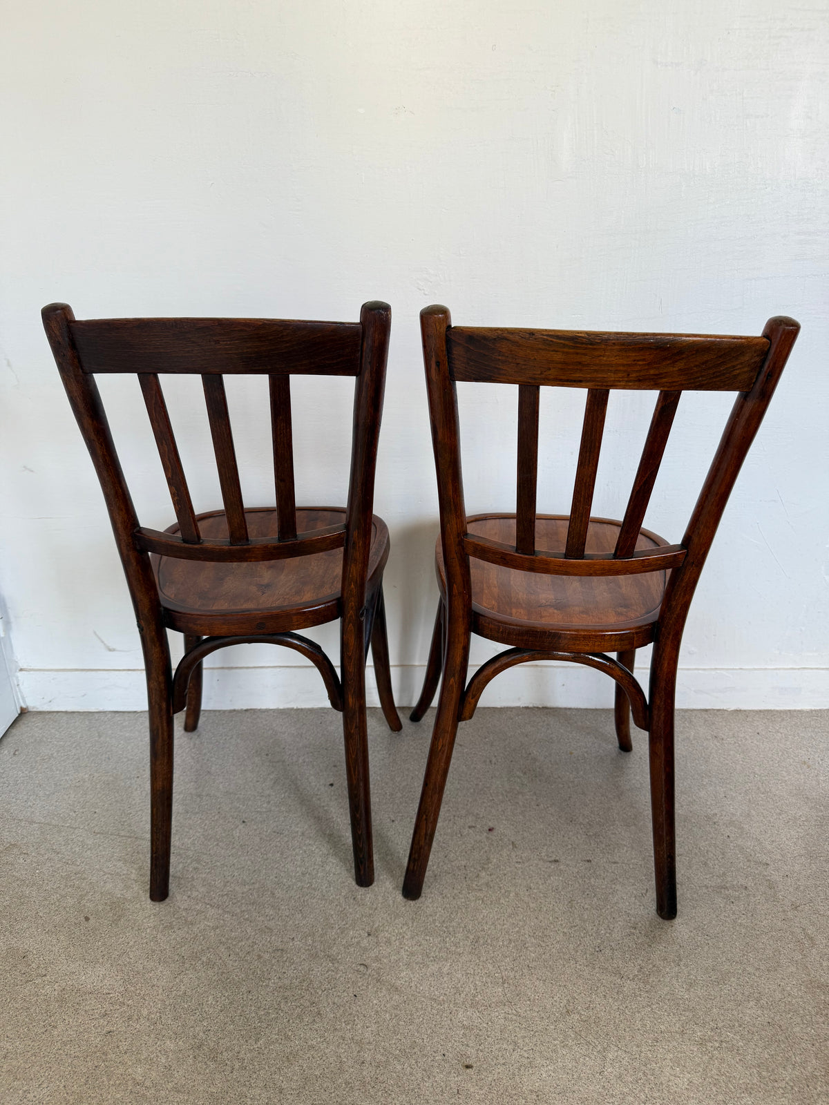 Paire de chaises bistrot vintage Baumann