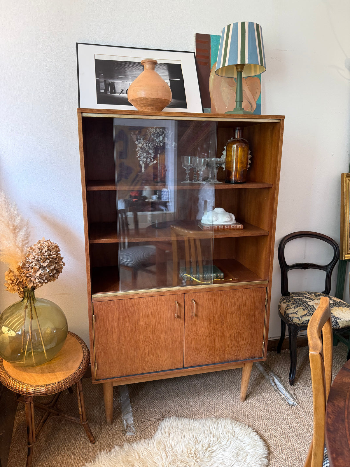 Vaisselier vitrine bibliothèque vintage