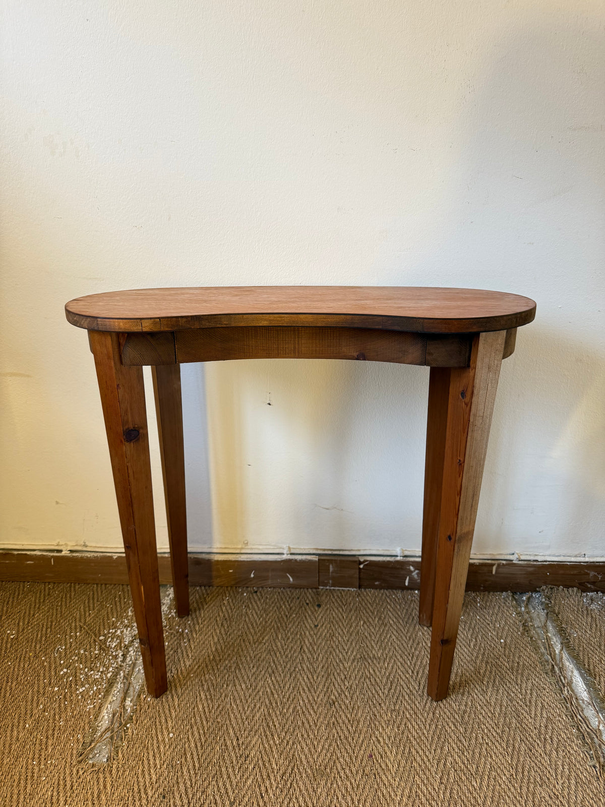 Console petit bureau coiffeuse vintage forme libre