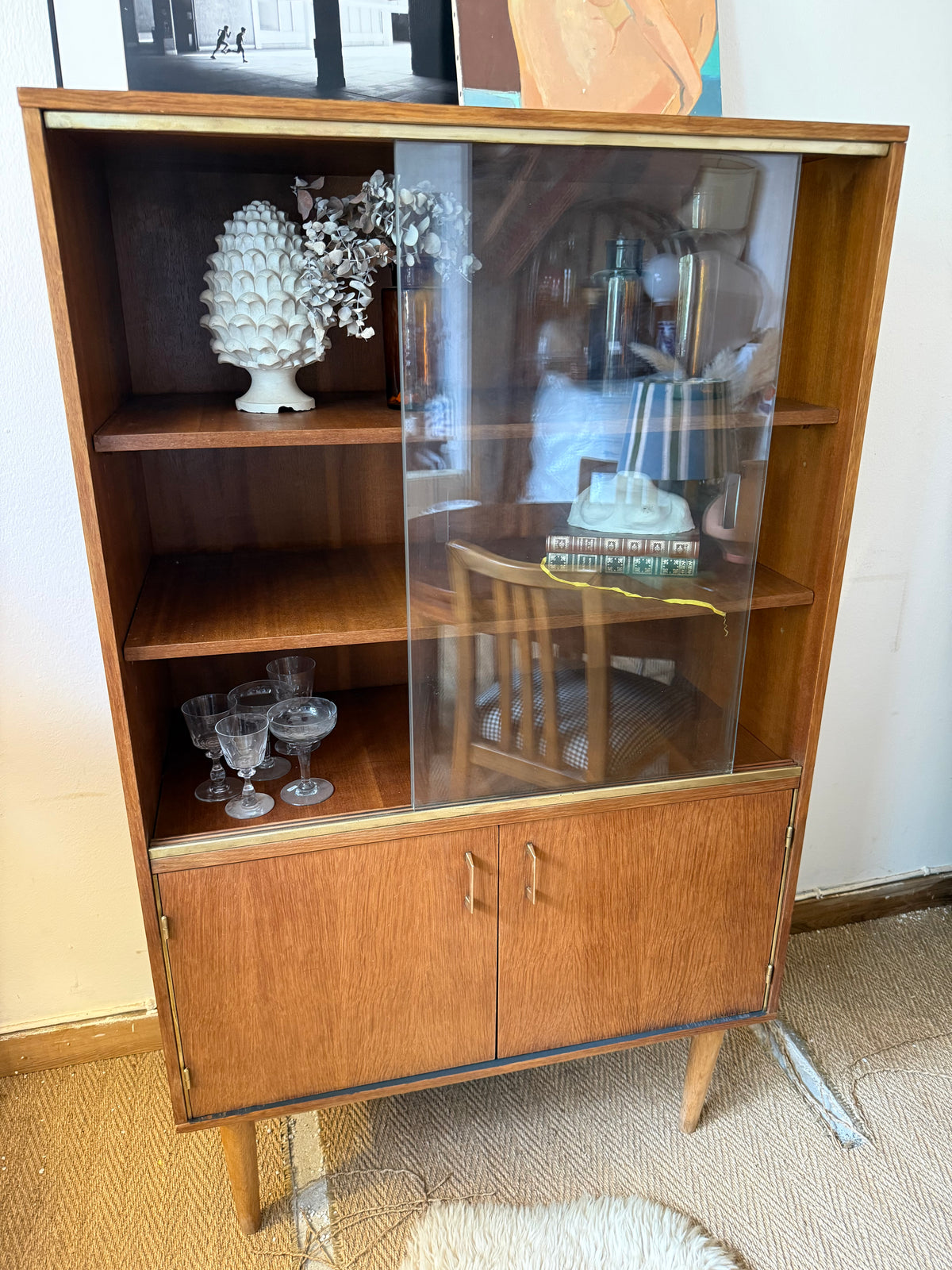 Vaisselier vitrine bibliothèque vintage