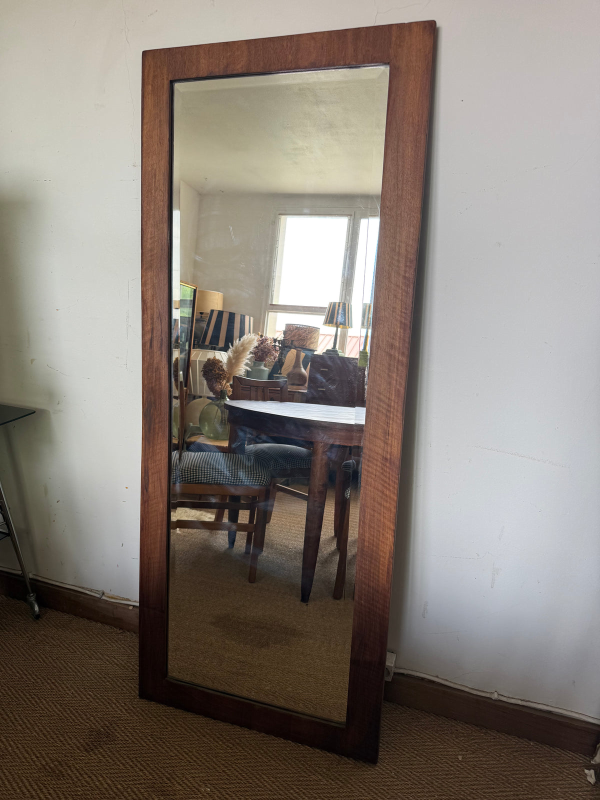Miroir vintage en bois style scandinave