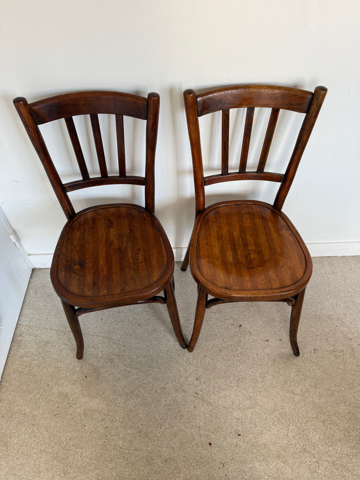 Paire de chaises bistrot vintage Baumann