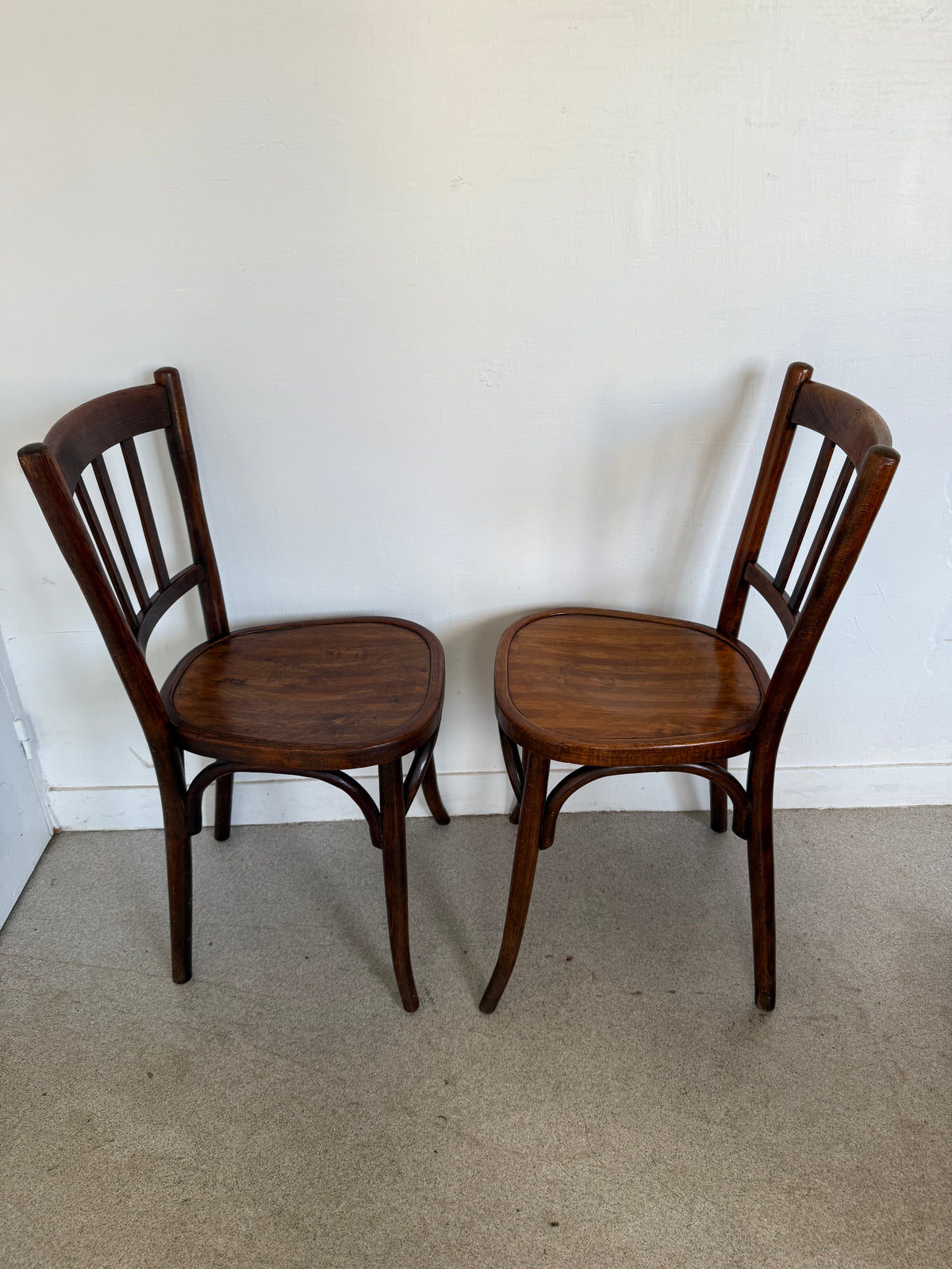 Paire de chaises bistrot vintage Baumann