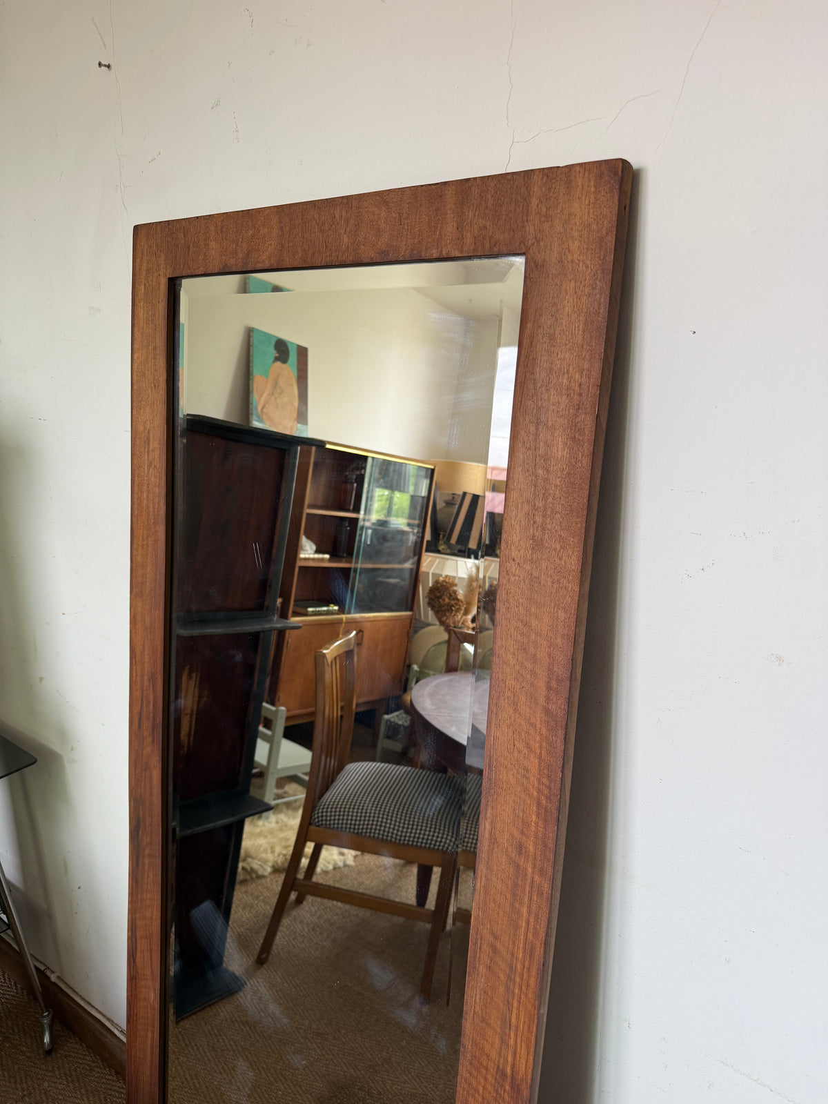 Miroir vintage en bois style scandinave