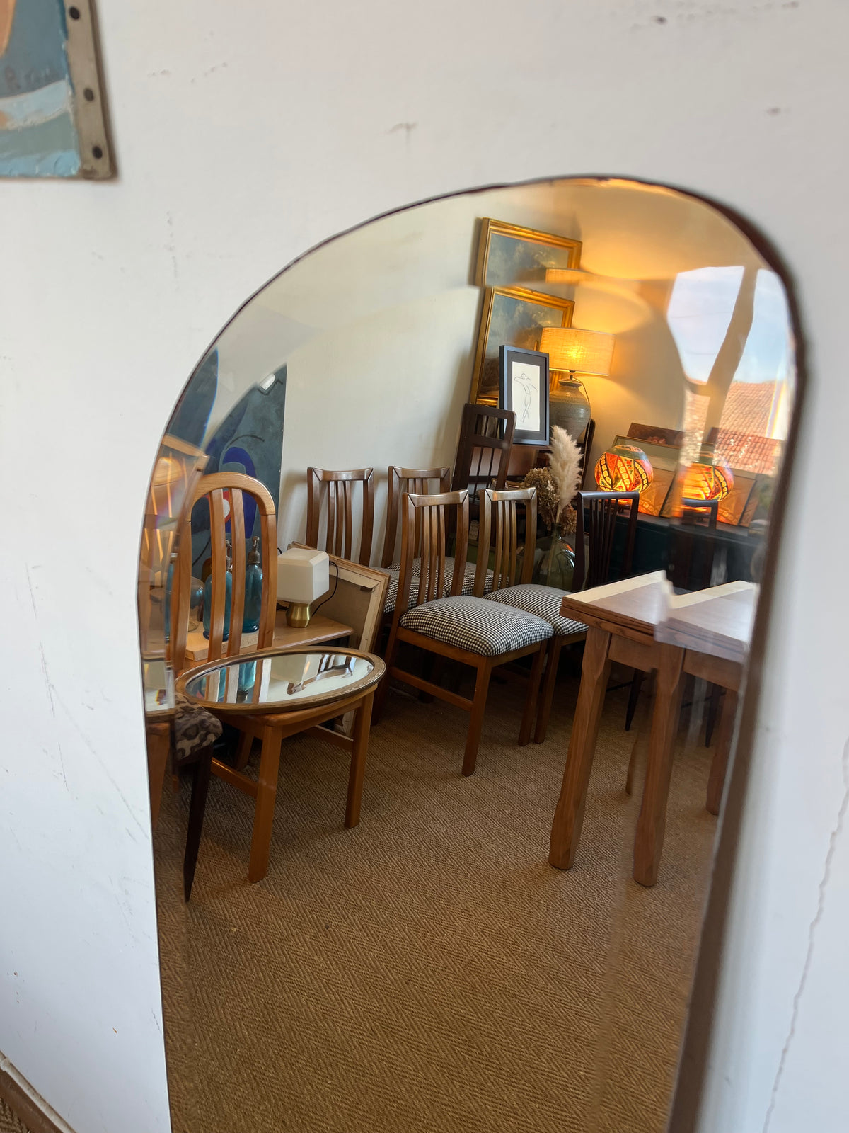 Miroir ancien biseauté