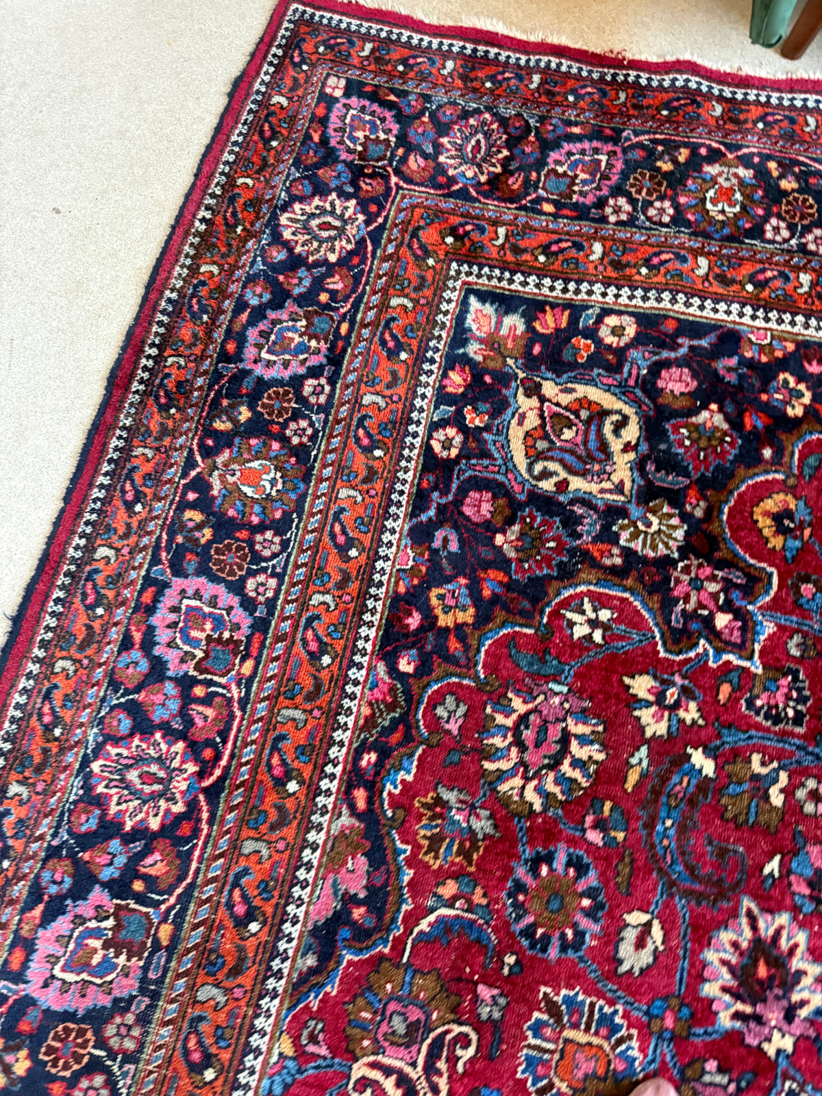 Tapis persan vintage grand format