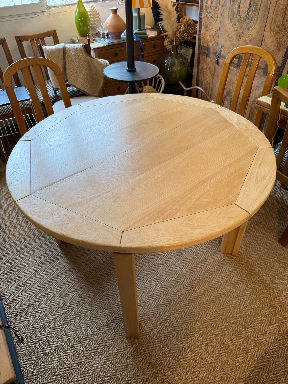 Table de salle à manger extensible en orme Maison Regain