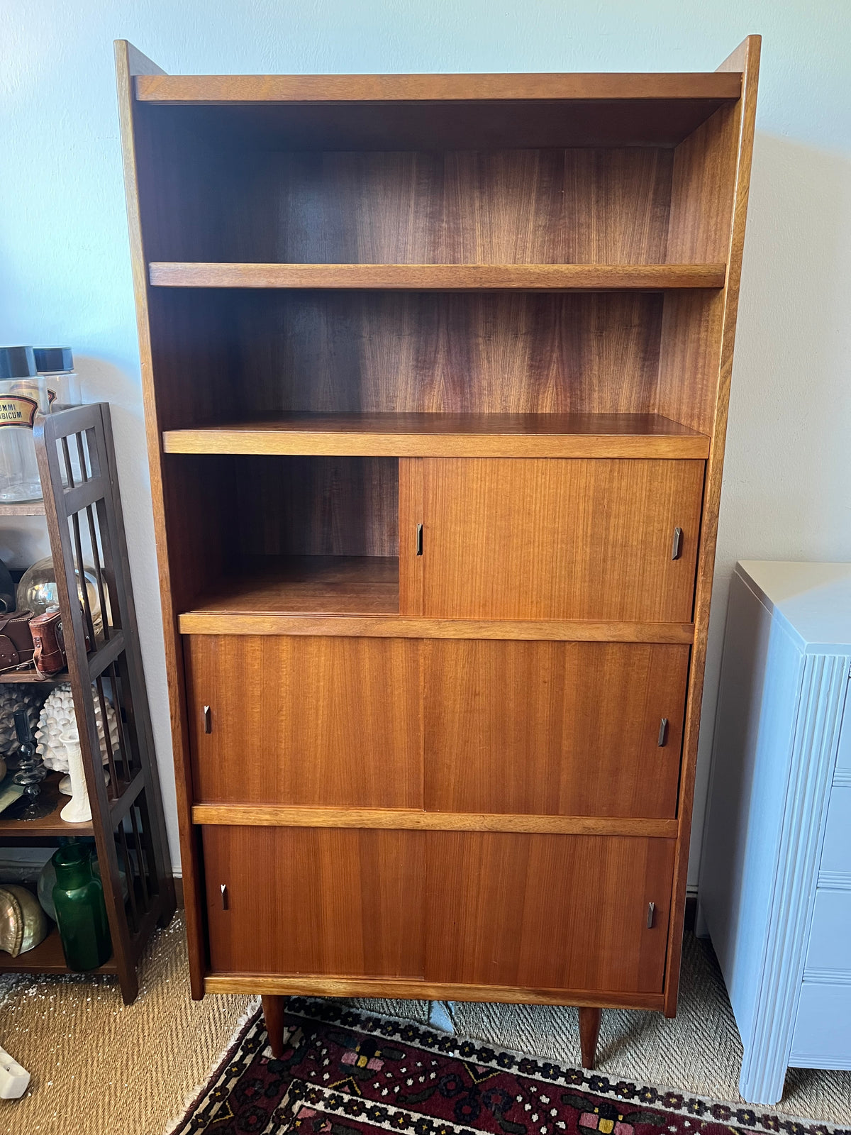 Bibliothèque étagère vaisselier vintage
