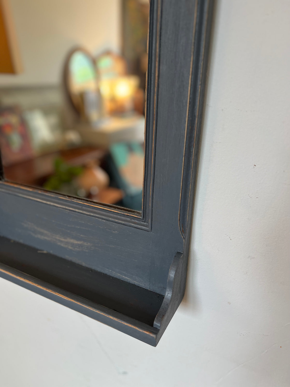 Miroir d'entrée en bois