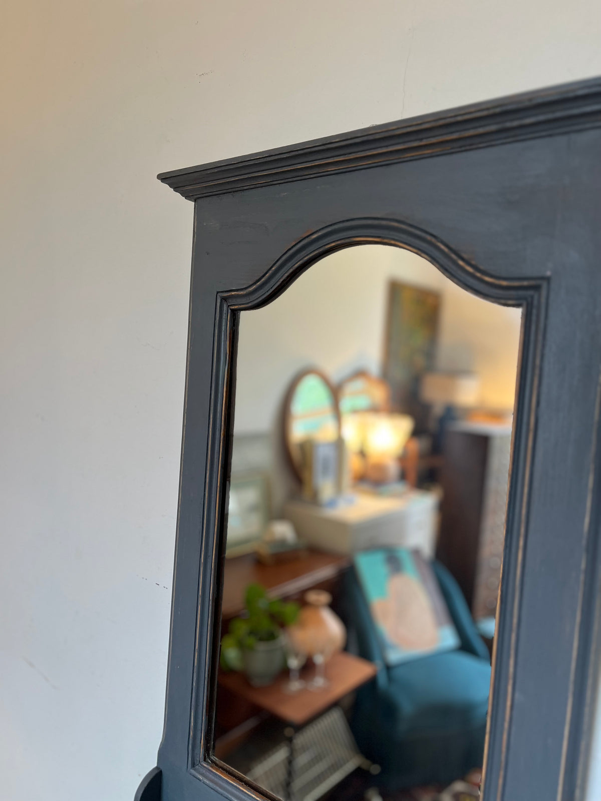 Miroir d'entrée en bois