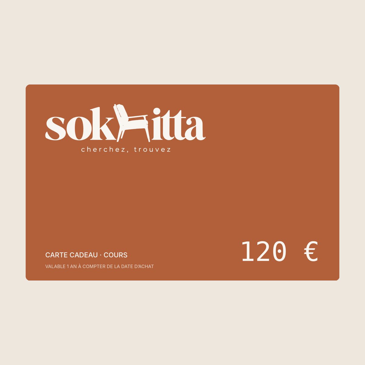 Carte cadeau – Cours