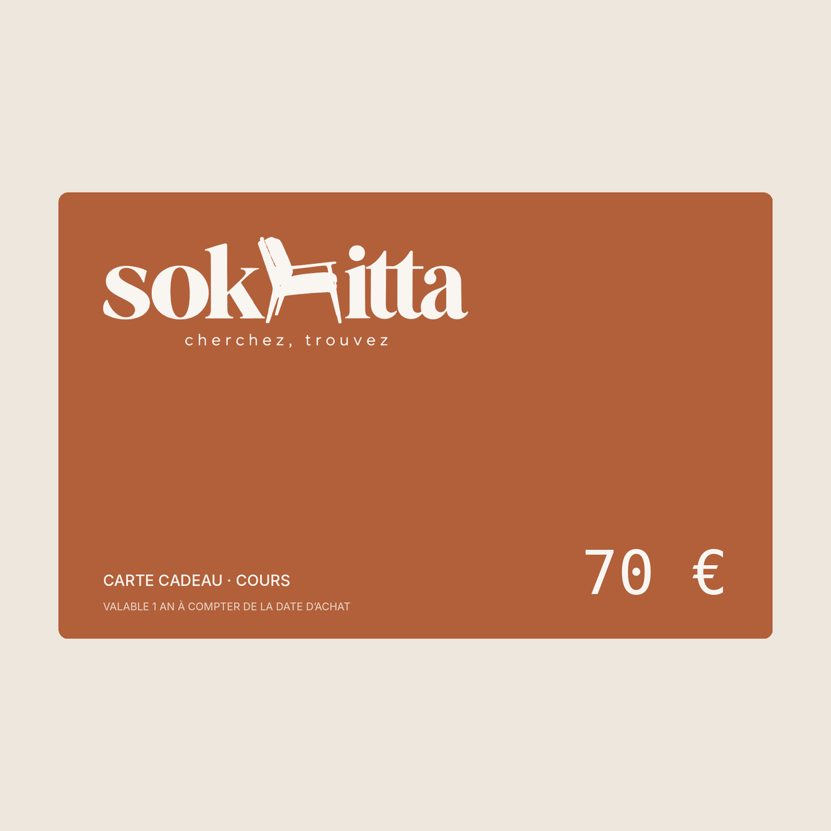 Carte cadeau – Cours