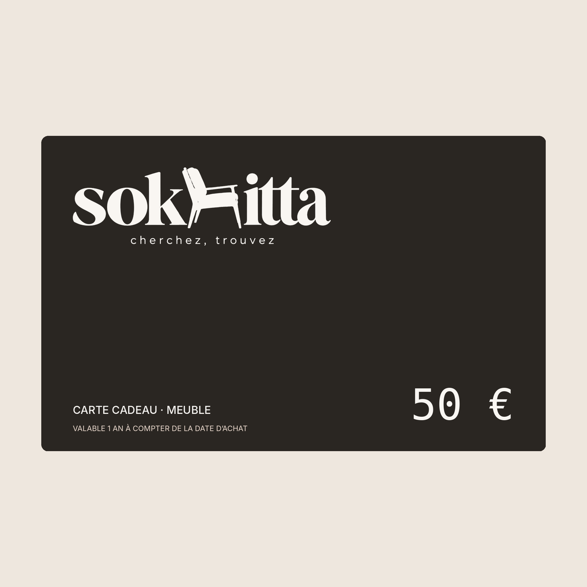 Carte cadeau – Meuble